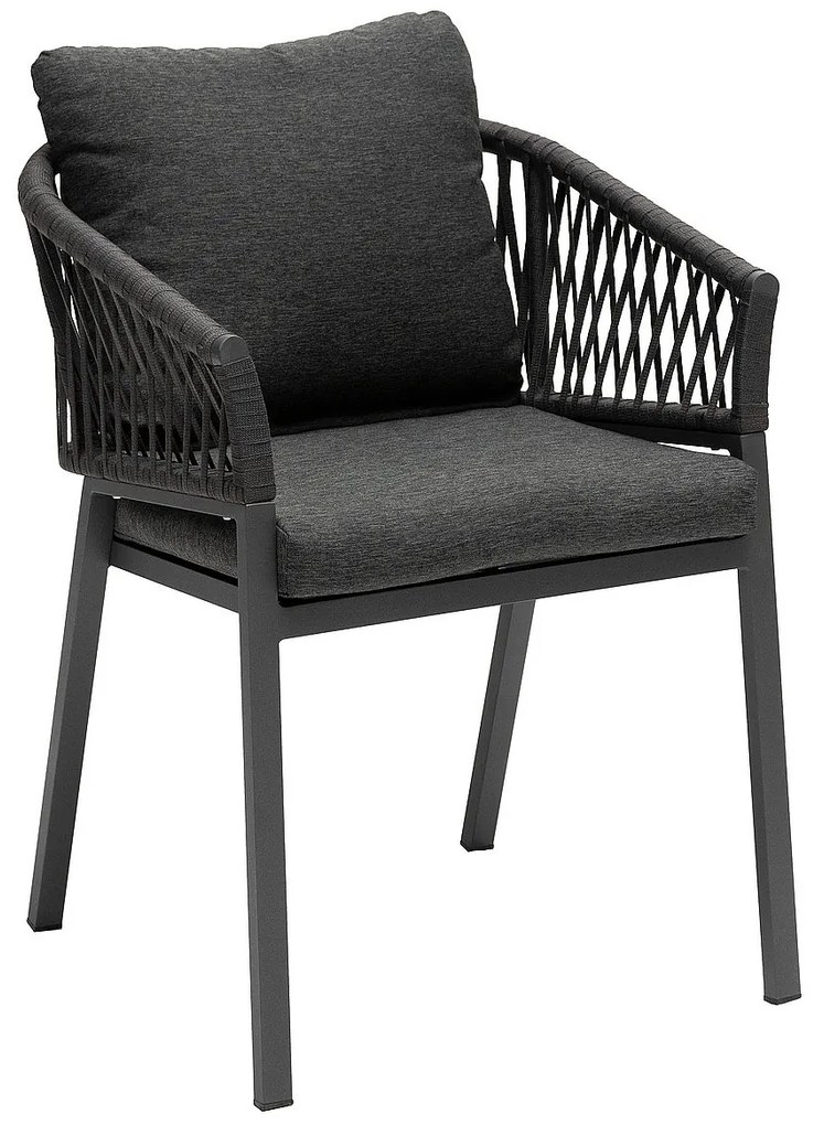 Hliníkové jedálenské kreslo COLUMBIA (antracit)