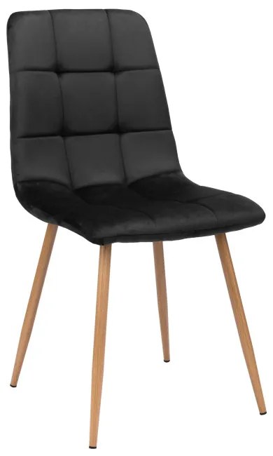 Jedálenská stolička MONTANA zamatová, čierna