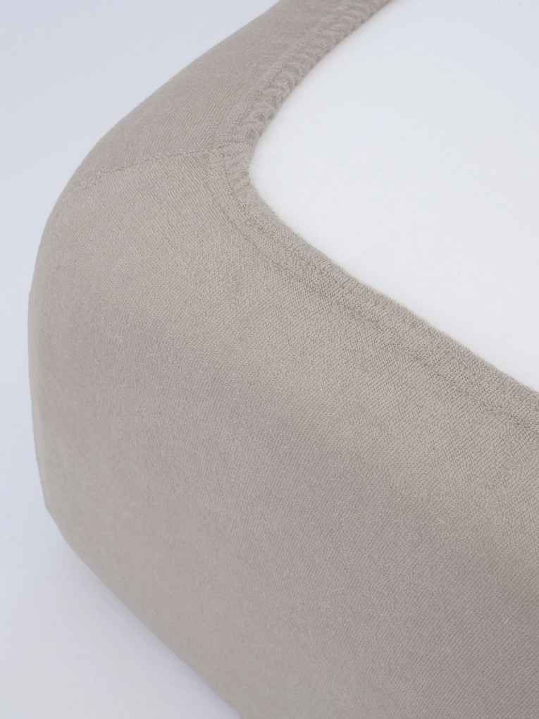 Froté plachta do postieľky 70 × 140 cm - cappuccino