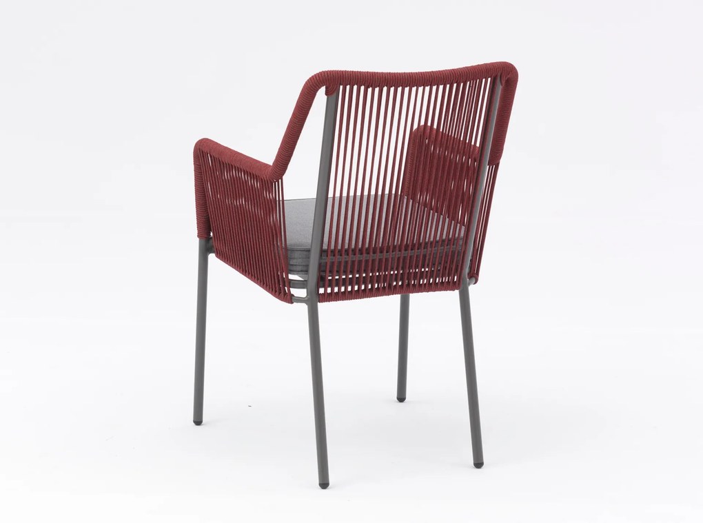 Andros jedálenská stolička červená