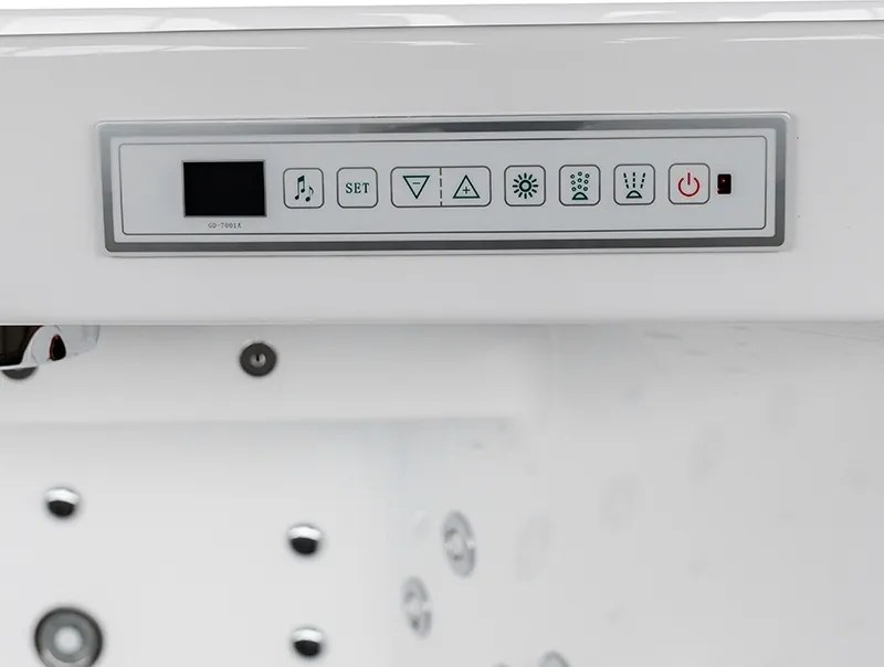 BPS-koupelny Hydromasážna vaňa HYD-KAR942W 180x120 Biela s ohrevom vody