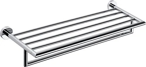 Bemeta Design OMEGA: Držiak uterákov, 600 mm, s hrazdou - 104205072