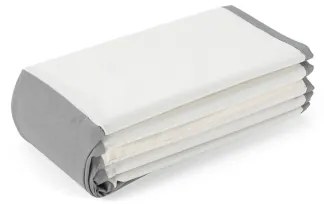 Detský suchý bazén s loptičkami pr. 80 cm bielo-sivý