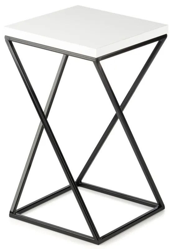 Kvetinový stojan LOFT III 40 cm čierny/biely