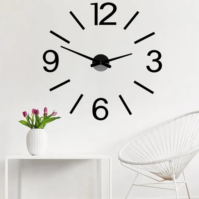 SENTOP | Nalepovacie nástenné hodiny do obývačkay | SENTOP X0067-Wall clock 2D HEU+ analógové