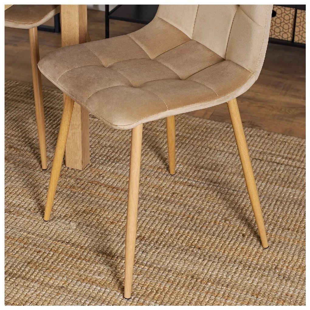 PROXIMA.store - Čalúnená jedálenská stolička FREDY FARBA: sivá, FARBA NÔH: buk