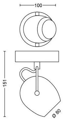 Philips 50611/31/P0 - LED Bodové svietidlo RIVANO LED/4,3W/230V