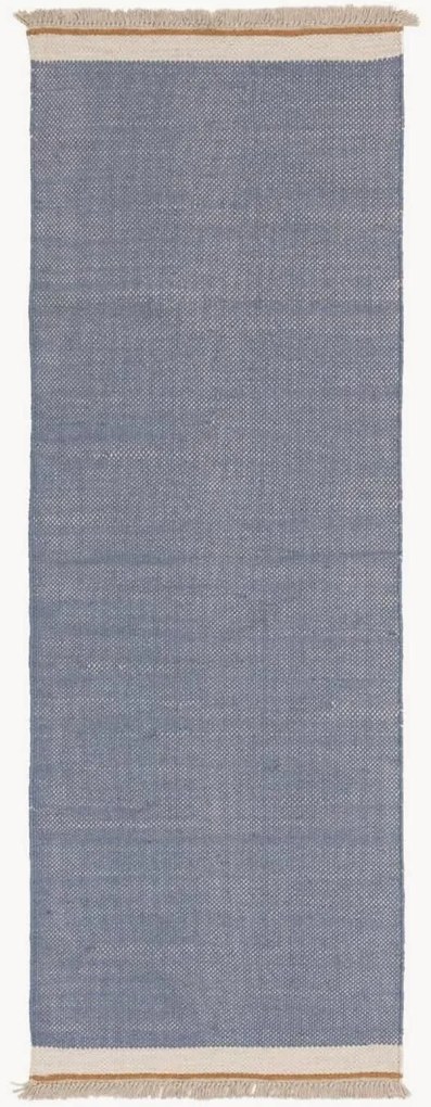 Ručne tkaný vlnený behúň s krátkym vlasom Karla