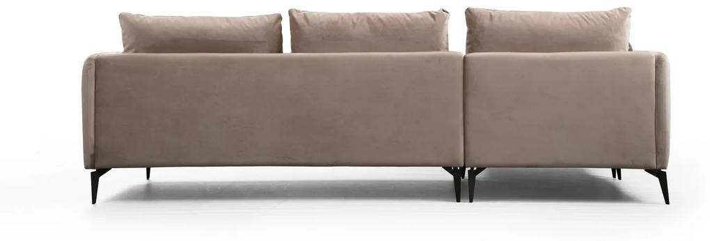 Dizajnová rohová sedačka Waldina 289 cm béžová