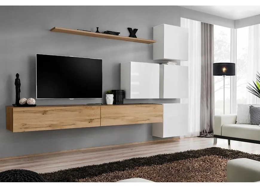 Obývacia stena Switch IX Wotan/Biely