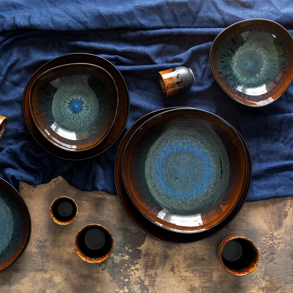 Štartovací set riadu 28 ks – Elements Amber Eye - W0177