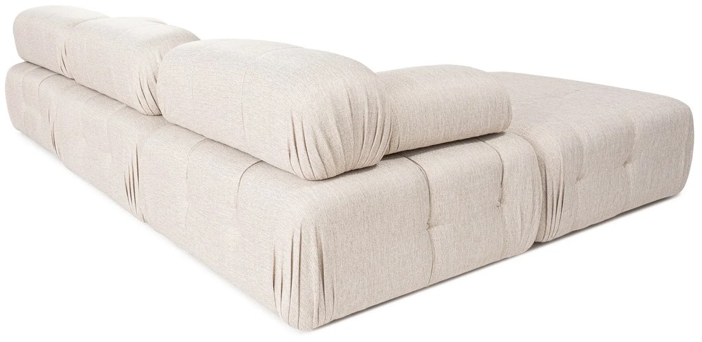 Doblo 3-sedačka s taštičkou ( L1-O1-1R-Pouffe) - svetlohnedá