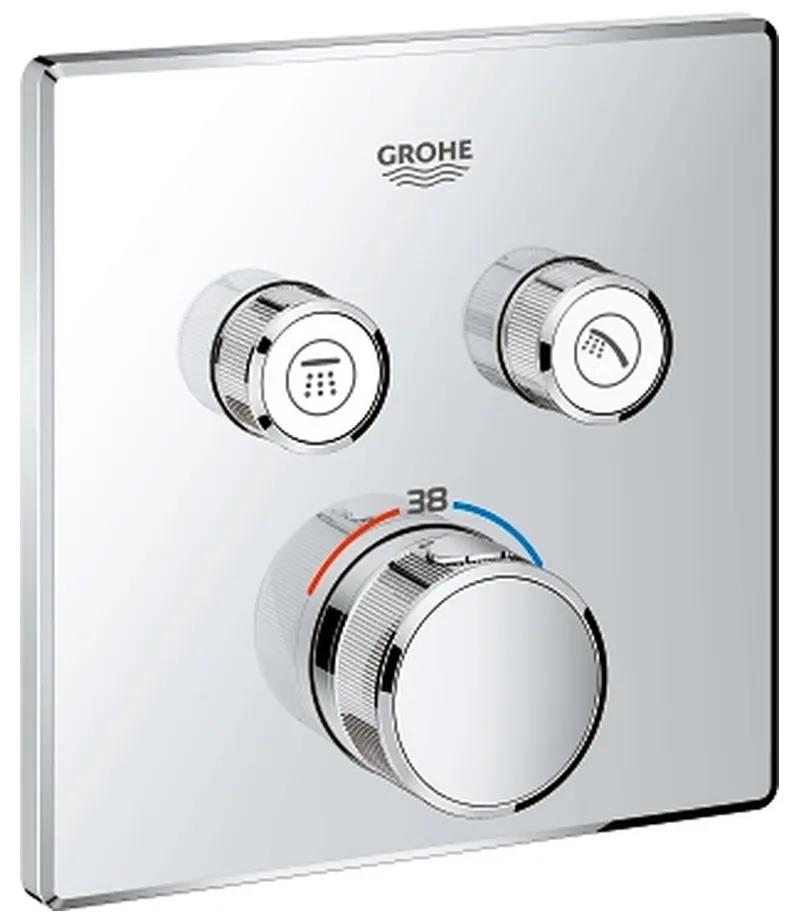 GROHE Grohtherm Smart Control - Termostat pre podomietkovú inštaláciu s 2 ventilmi, chróm, 29124000