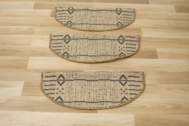 Nášľap na schody Terra Aztec 04 línie, béžový / grafitový