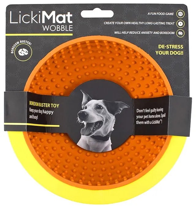 Lízacia miska Wobble Orange – LickiMat