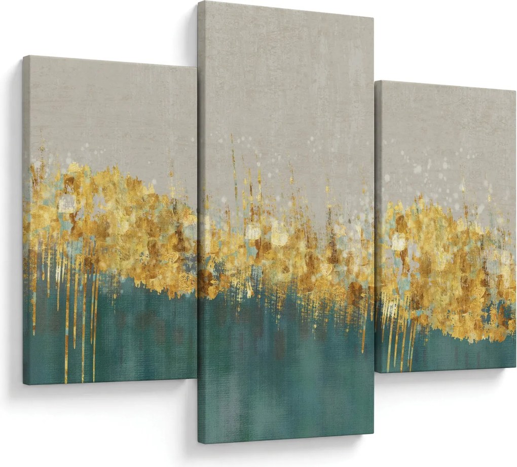 Obraz - Textúra so zlatým dekorom (90x60 cm)
