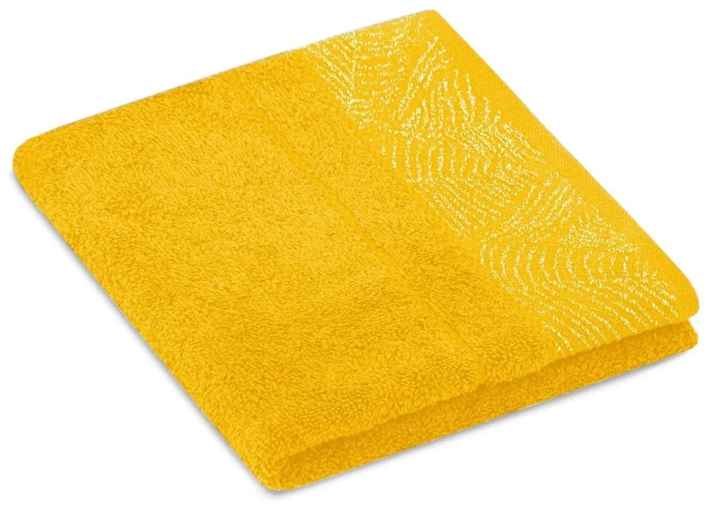 Sada 6 ks ručníků BELLIS klasický styl žlutá