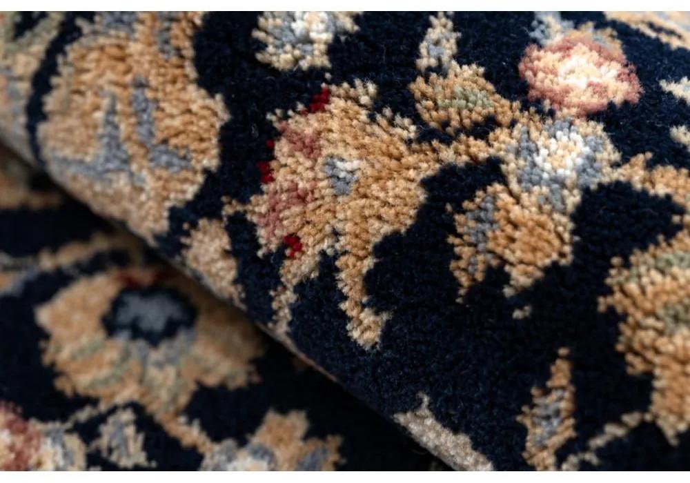 Vlnený kusový koberec Abdul čierny 160x230cm