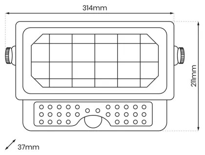 LED Solárny reflektor so senzorom pohybu EPAD LED/10W/3000 mAh 7,4V 4000K IP65