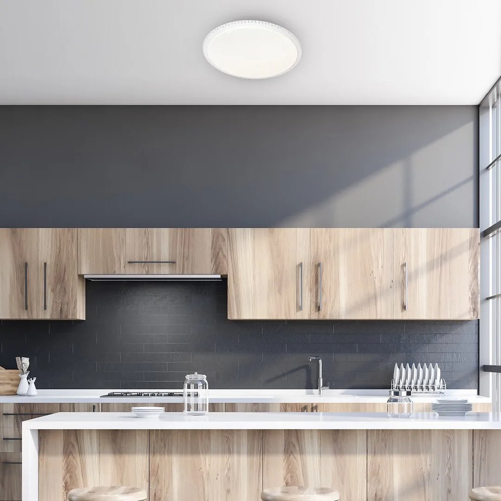 Stropné LED svietidlo Cruz, 1x LED 66w, 3000-6000k, w, s ovládačom