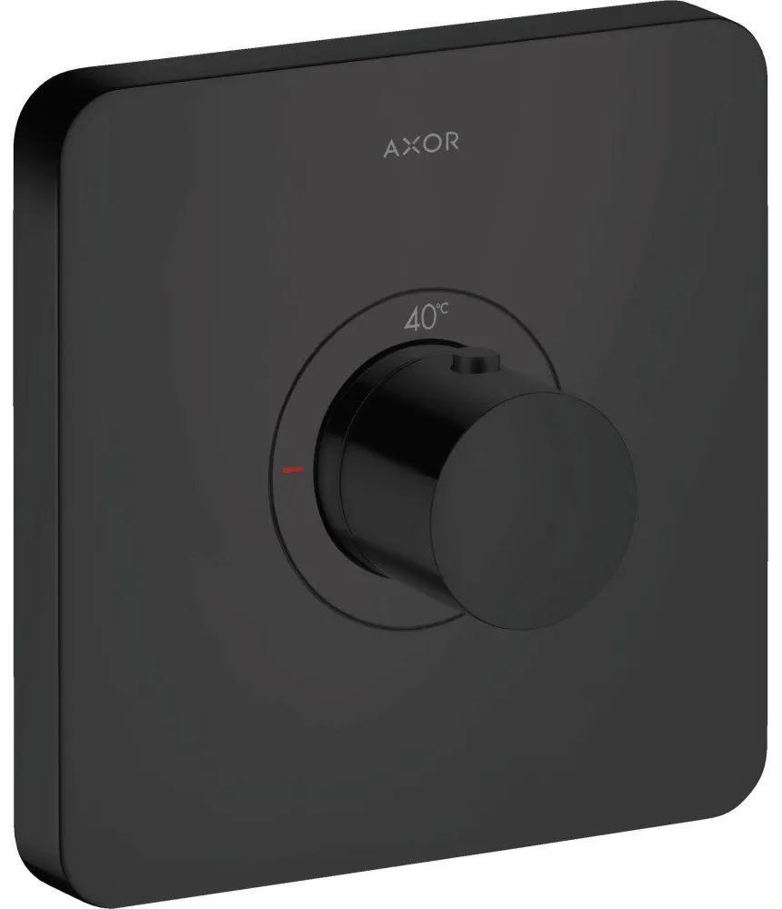 AXOR ShowerSelect termostat Highflow s podomietkovou inštaláciou, rozeta Softsquare, matná čierna, 36711670