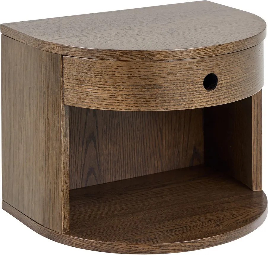 Nočný stolík v dekore duba v tmavoprírodnej farbe Paron – Actona