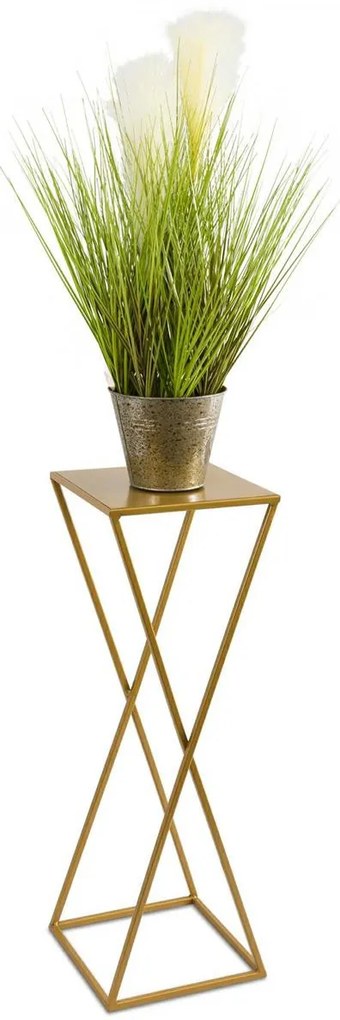 STOJAN NA KVETINÁČ LOFT5 70X24X24 CM ZLATÁ