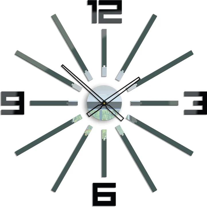 Moderné nástenné hodiny SHEEN GRAY-BLACK HMCNH038-grayblack