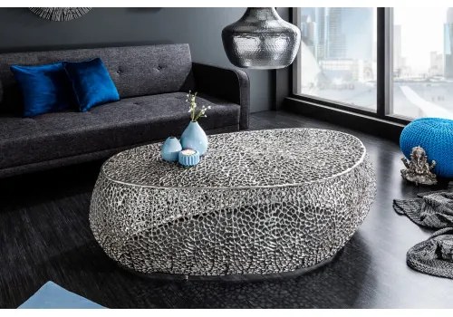 Konferenčný stôl 40284 120x70cm Aluminium Silver  - Komfort-nábytok