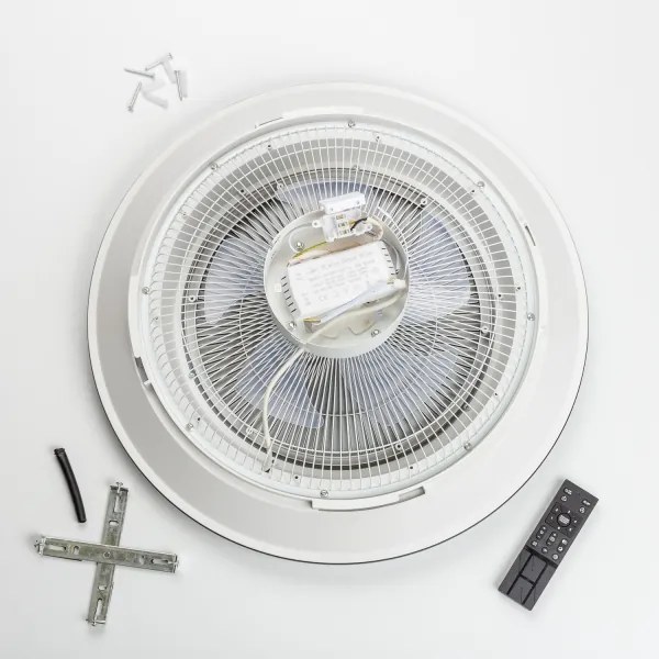 Brilagi - LED Stmievateľné svietidlo s ventilátorom AURA LED/38W/230V biela + DO