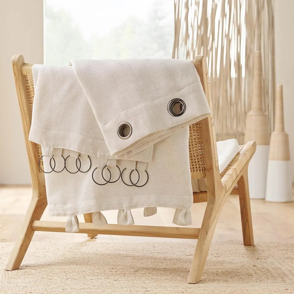 Krémovobiely záves 140x240 cm Pauline – douceur d'intérieur