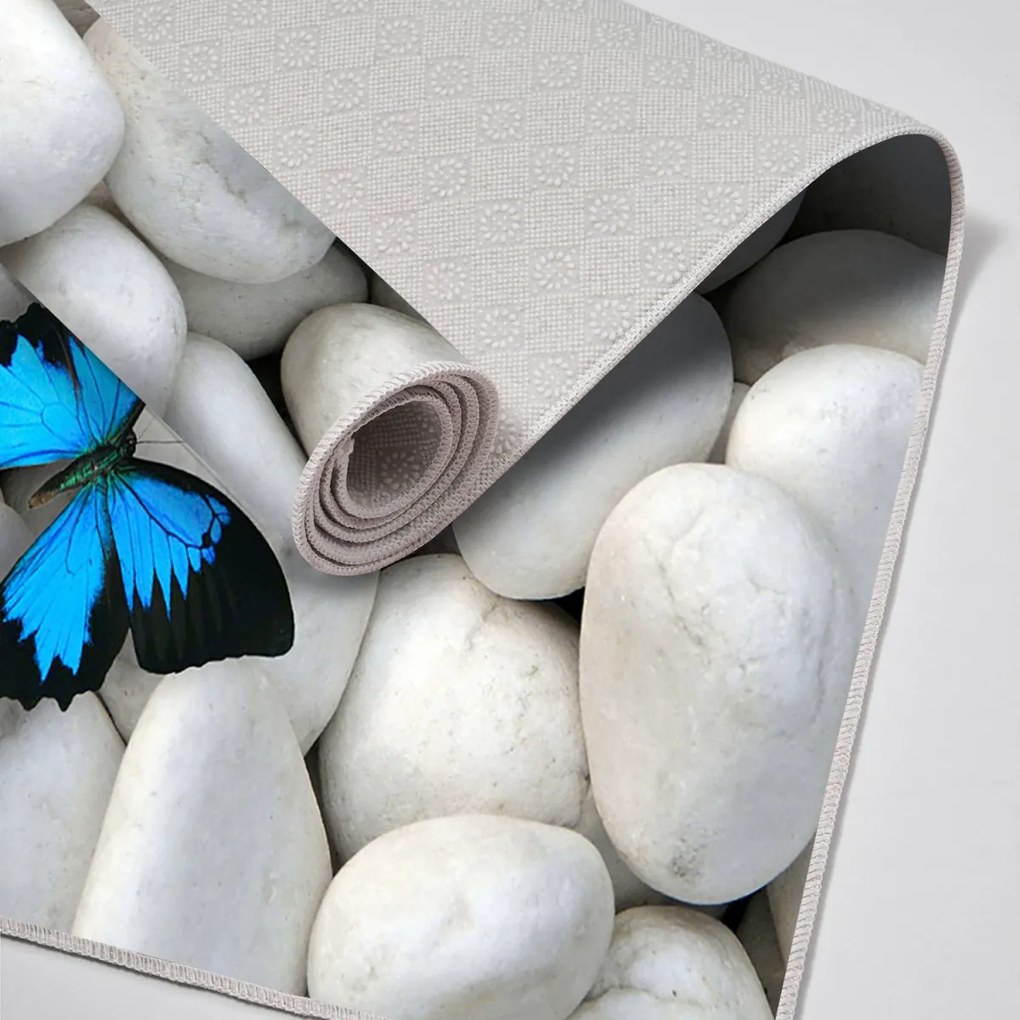 Sada 2 kusů koupelnových předložek ButterflyStone šedá