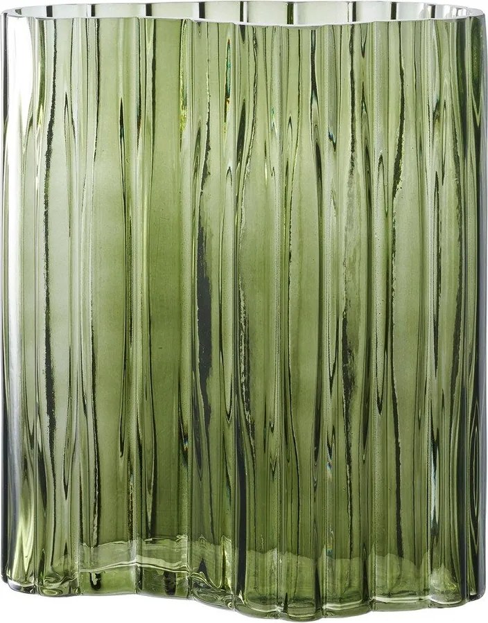 Zelená sklenená váza (výška 26,5 cm) – House Nordic