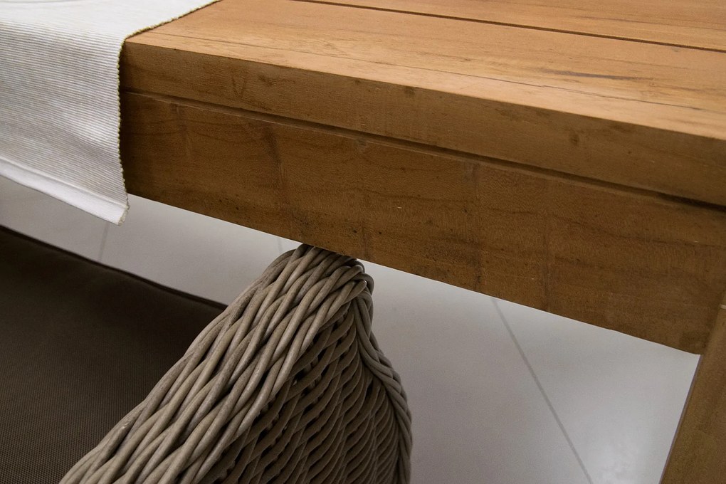 DEOKORK Teakový masívny stôl MONTE CARLO 240 cm