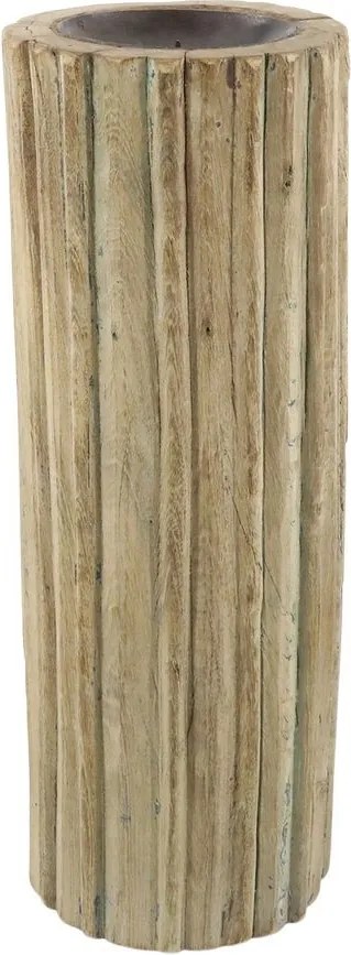 Drevený valcový svietnik Grimaud Unit XL - 17*46 cm