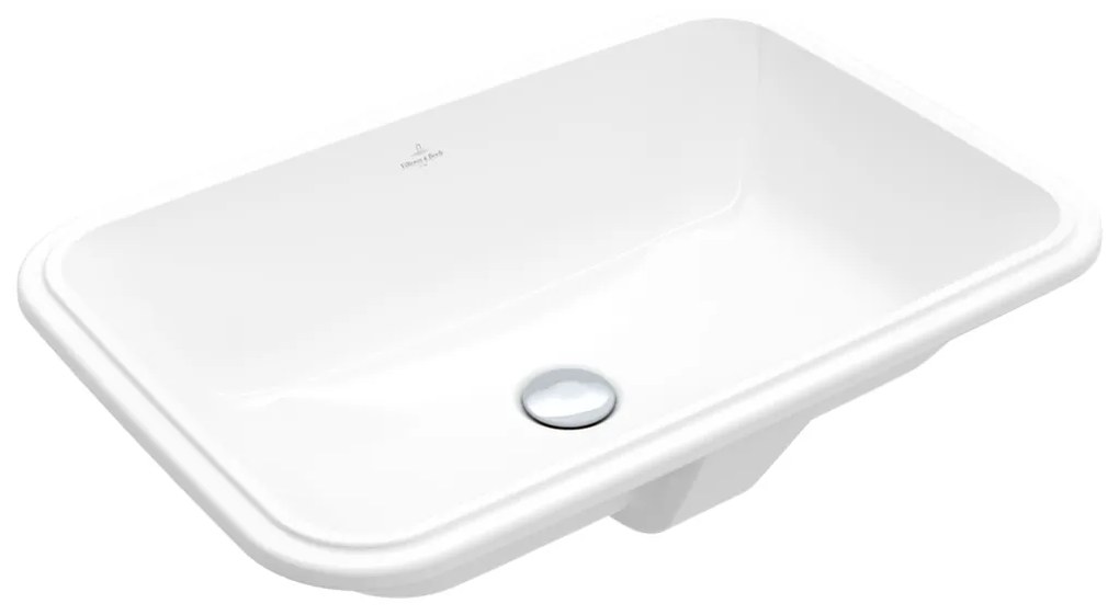 Villeroy & Boch ARCHITECTURA - Zápustné umývadlo 570x370 mm, bez prepadu, biela Alpin CeramicPlus 5A7761R1