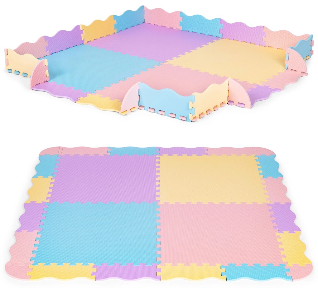 IPlay farebná penová podložka  141,5x141,5 cm