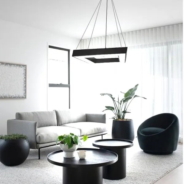 LED Luster na lanku LED/40W/230V 4000K 60x60 cm