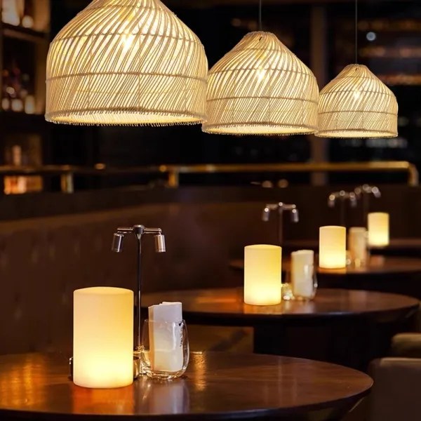 Immax 08264L - Luster na lanku PELO 1xE27/40W/230V pr. 40 cm ratan