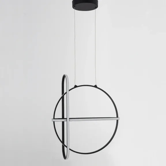 LED luster Arte 52 čierne