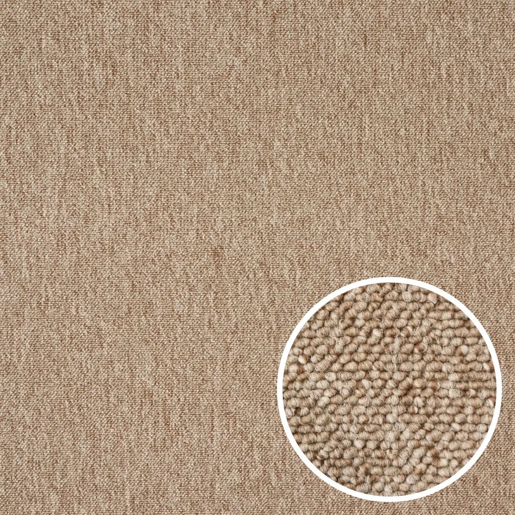 Spoltex, Metrážny koberec Balance 67 béžový, na mieru, šíře 4m, béžová, filc, chodba / predsieň