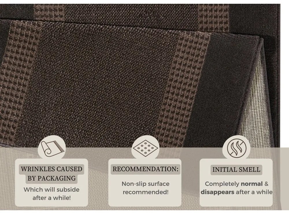 Hnedý behúň Hanse Home Basic, 80 x 200 cm