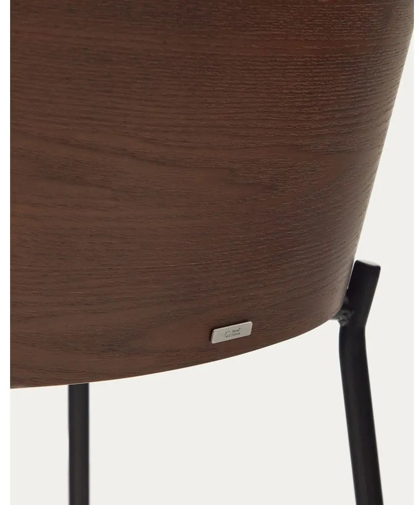 Hnedo-béžová barová stolička (výška sedadla 65 cm) Eamy – Kave Home