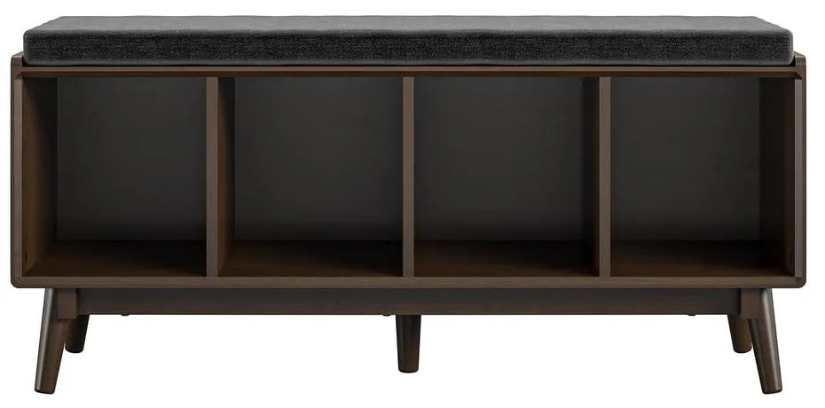 Hnedá skrinka na topánky s lavicou Novogratz Brittany