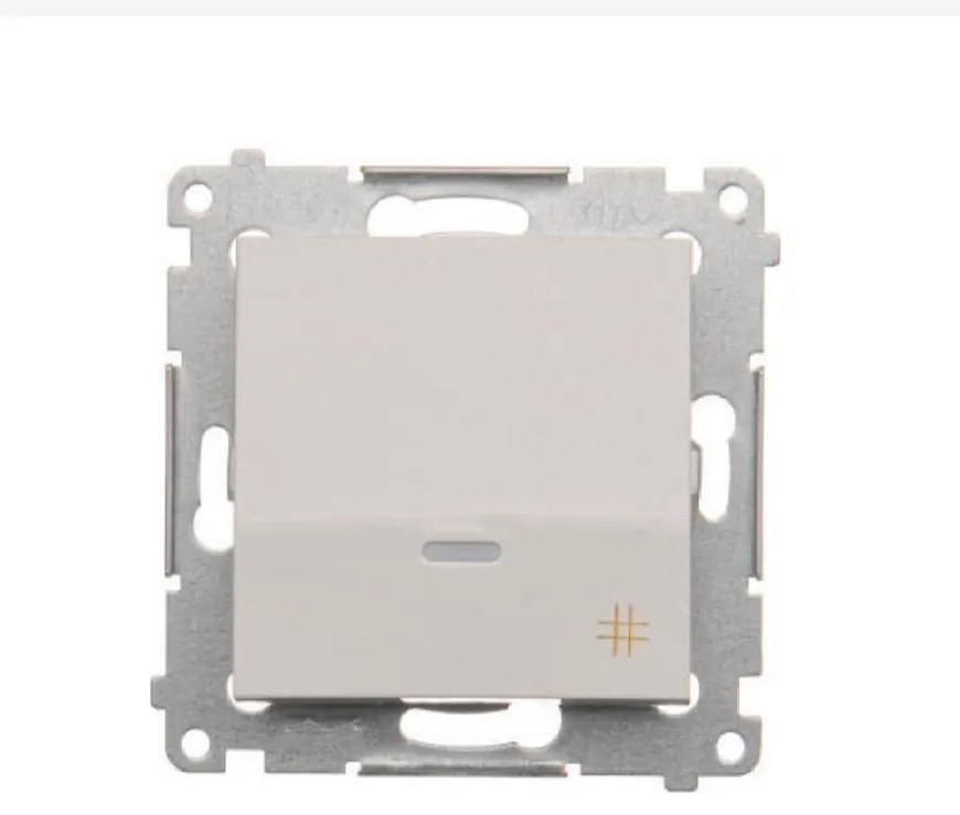 DW7L/11 Krížový konektor s podsvietením biely