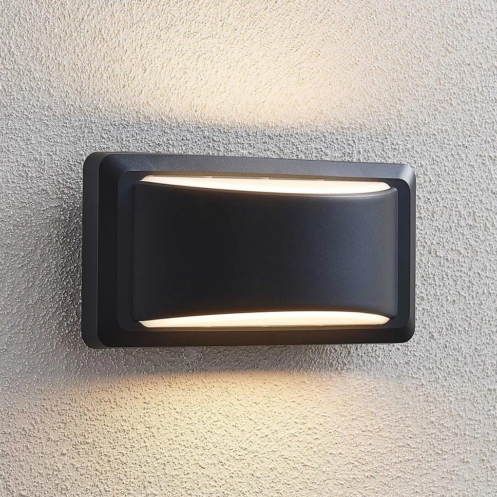 Vonkajšie nástenné LED svetlo Iskia široké pruhy | BIANO