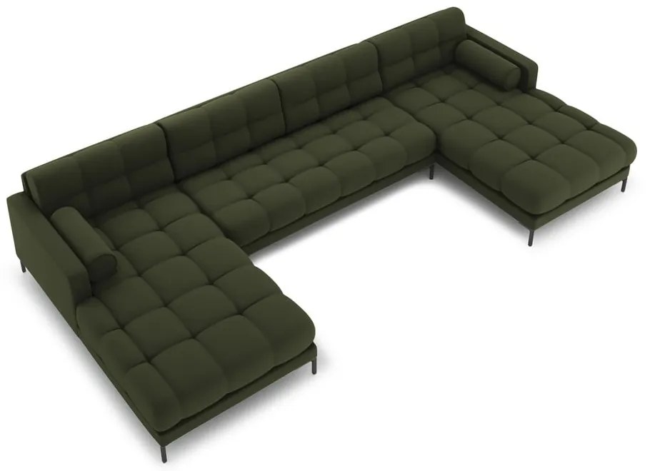 Zelená rohová pohovka do "U" Bali – Cosmopolitan Design