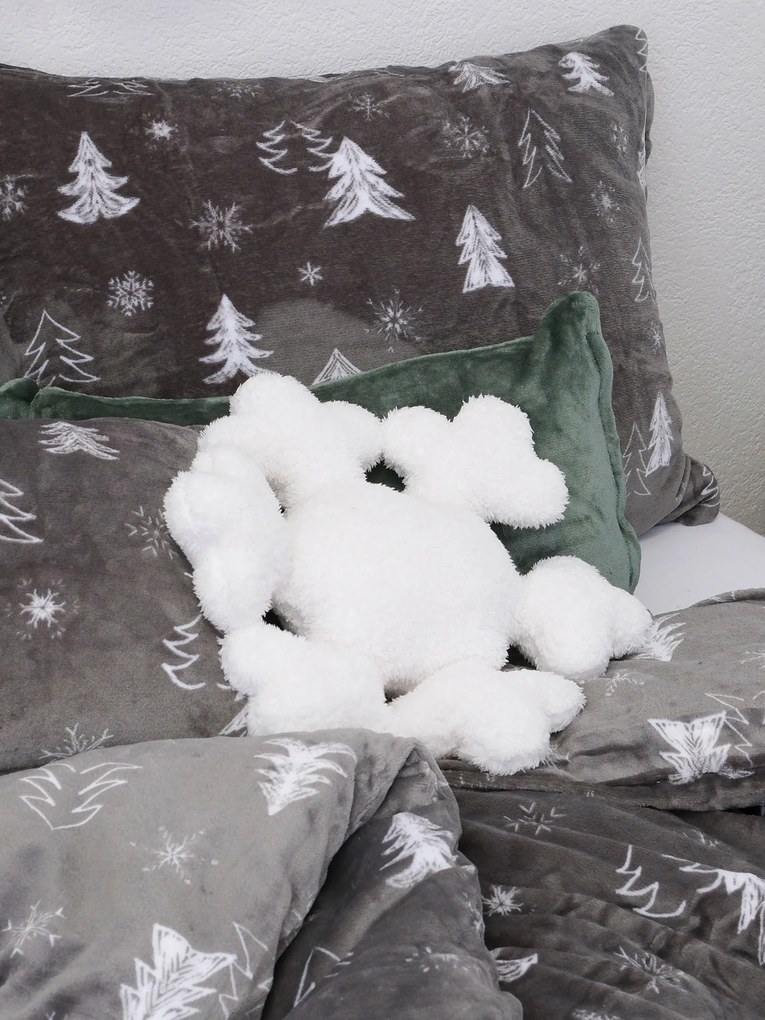 Vianočný vankúš - Snehová vločka biela