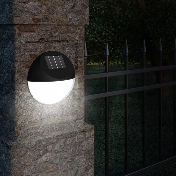 InternetovaZahrada Sada 6 LED solárnych nástenných lámp