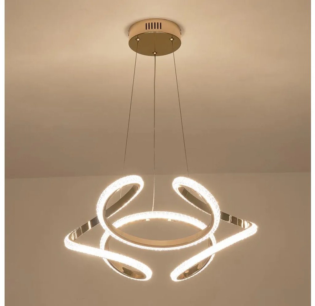 LED Luster na lanku LED/24W/230V 3000K 50x120 cm